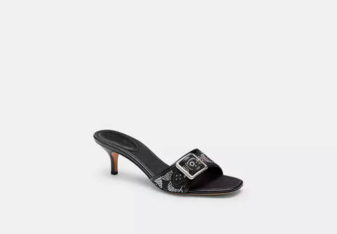 Coach — Coach Sandale Margot Avec Signature Cristal
