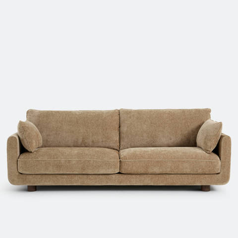 La Redoute Interieurs — Canapé droit 2, 3, 4 ou 5 places, en chenille épaisse, EMILIO