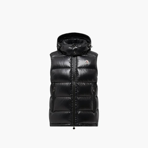 MONCLER — Doudoune sans manches à capuche amovible MONCLER BORMES VEST