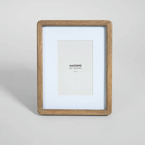 Maisons du Monde — Cadre photo en bois d'hévéa, 17x22 cm Machala