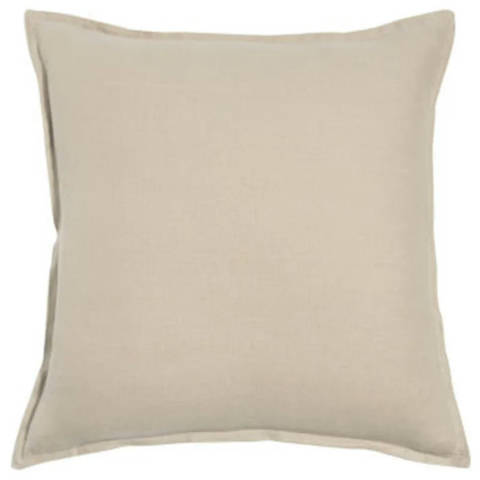 Maisons du Monde — Coussin en lin lavé beige 45x45