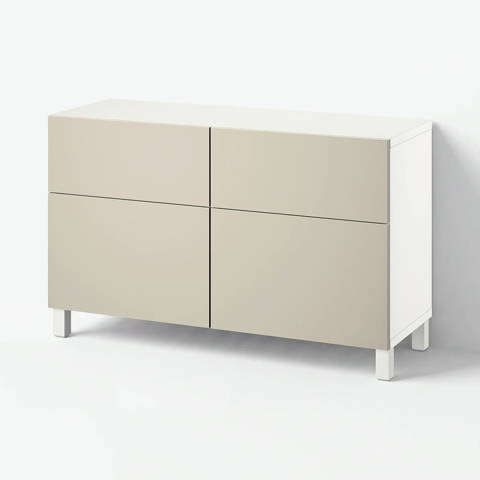 IKEA — BESTÅ – Combi rangement portes/tiroirs, 120x42x74 cm
