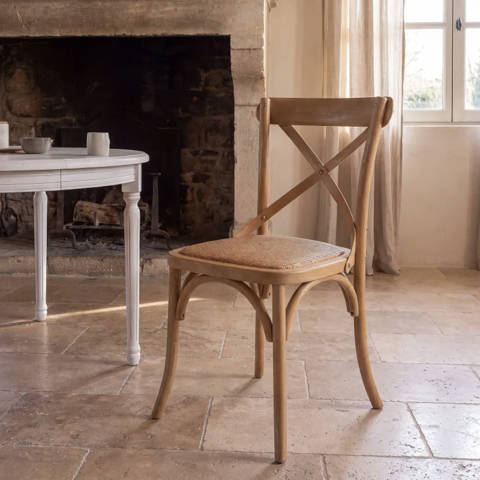 Maisons du Monde — Chaise bistrot coloris clair Tradition