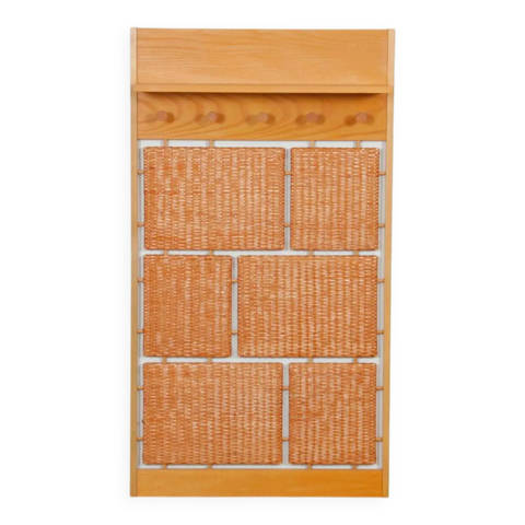 Selency — Porte manteau en rotin édité par Uluv dans les années 1960