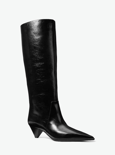 Michael Kors — Michael Kors Botte Jayla en cuir froissé