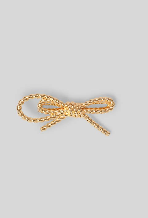Claudie Pierlot — Barrette nœud torsadé – Gold