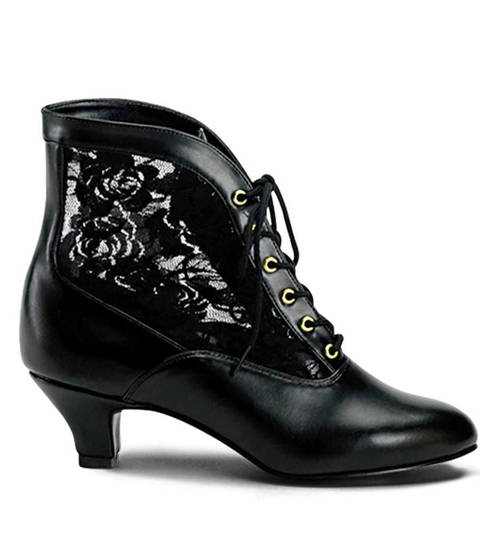 Funtasma — Bottines Victoriennes en Dentelle DAME-05 Funtasma