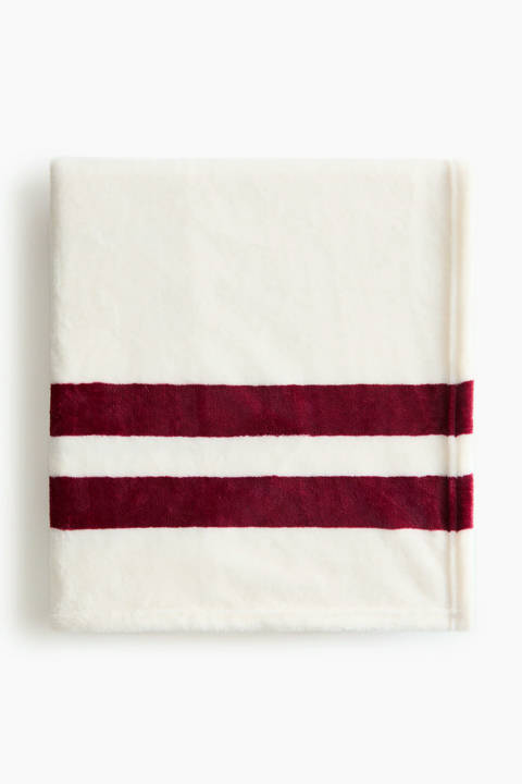 H&M Home — Plaid en tissu polaire à motif