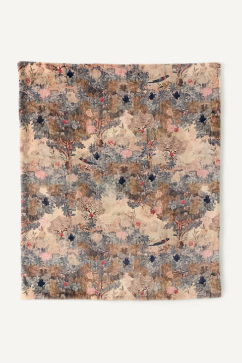 Anthropologie — Couverture à motifs en fausse fourrure imprimée