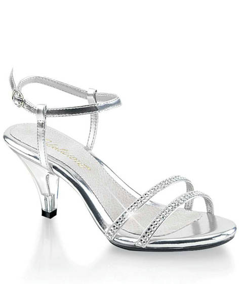 PLEASER Pink Label — Sandales Slingback à Strass BELLE-316 : L'Éclat du Confort