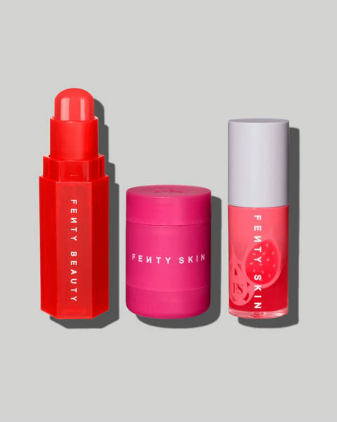 Fenty Beauty — Pink Links Lip Care + Cheek Trip Set