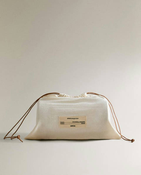 Zara Home — Haltère bois chêne acier