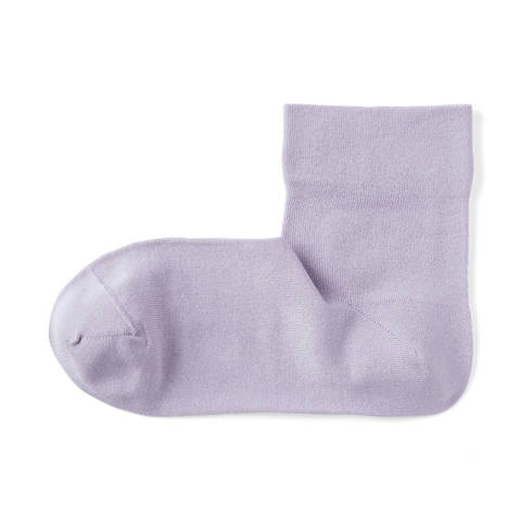 MUJI — Chaussettes cheville en modal mélangé à angle droit avec bord confortable pour femme