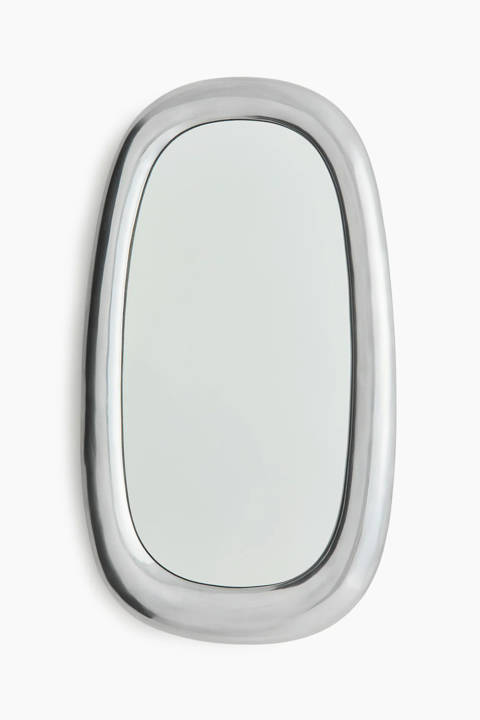 H&M Home — Miroir en métal – Argenté